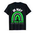 Mental Health Matters We Wear Green T-Shirt - Aesthetic Graphic Men Women - T-Shirt, Sweatshirt, Hoodie