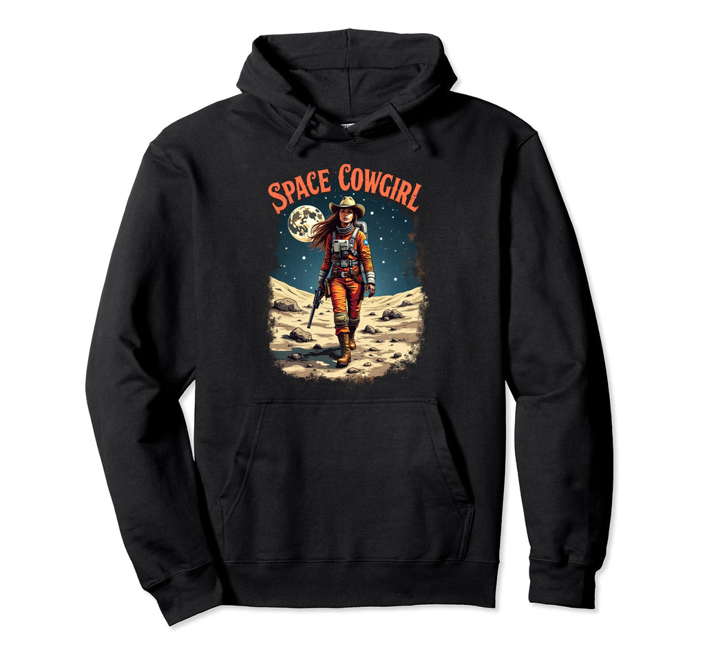 Space Cowgirl Galactic Western Adventure Hoodie - Graphic Print for Adults - T-Shirt, Sweatshirt, Hoodie