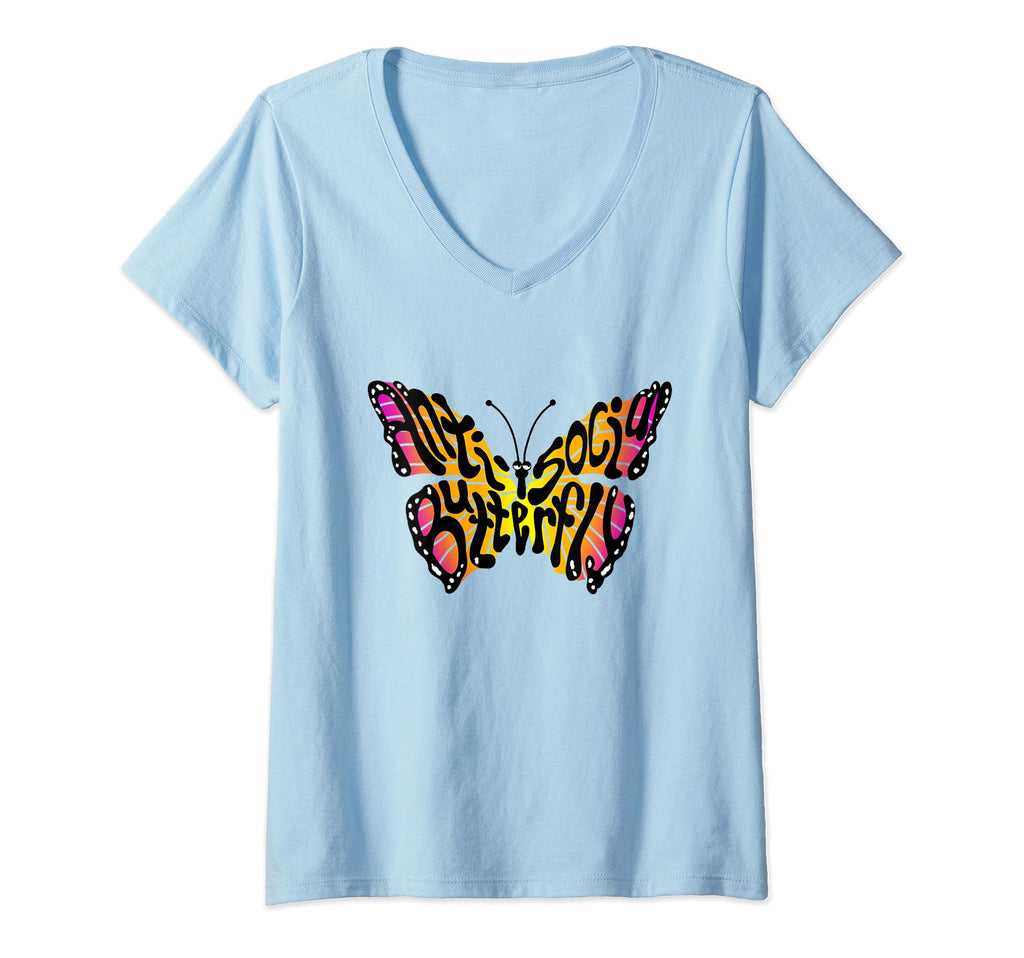 Womens Anti Social Butterfly Beautiful T-Shirt - Unique Graphic for Adults - T-Shirt, Sweatshirt, Hoodie