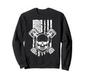 Usa Flag Motorcycle Gift Bikers Sweatshirt - Graphic Print Unisex - T-Shirt, Sweatshirt, Hoodie