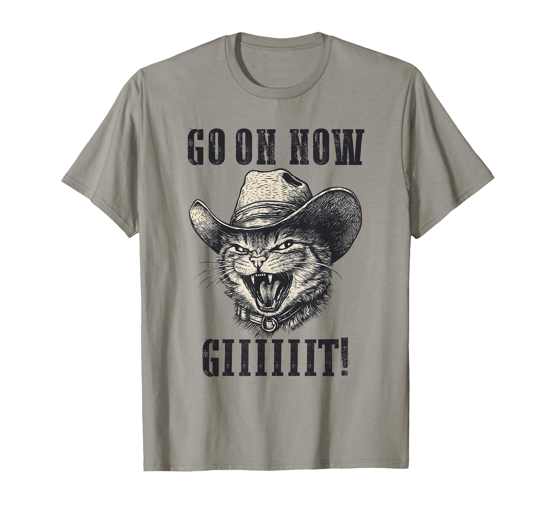 Cowboy Cat Go Git Western Cat T-Shirt - Aesthetic Graphic Men Women - T-Shirt, Sweatshirt, Hoodie