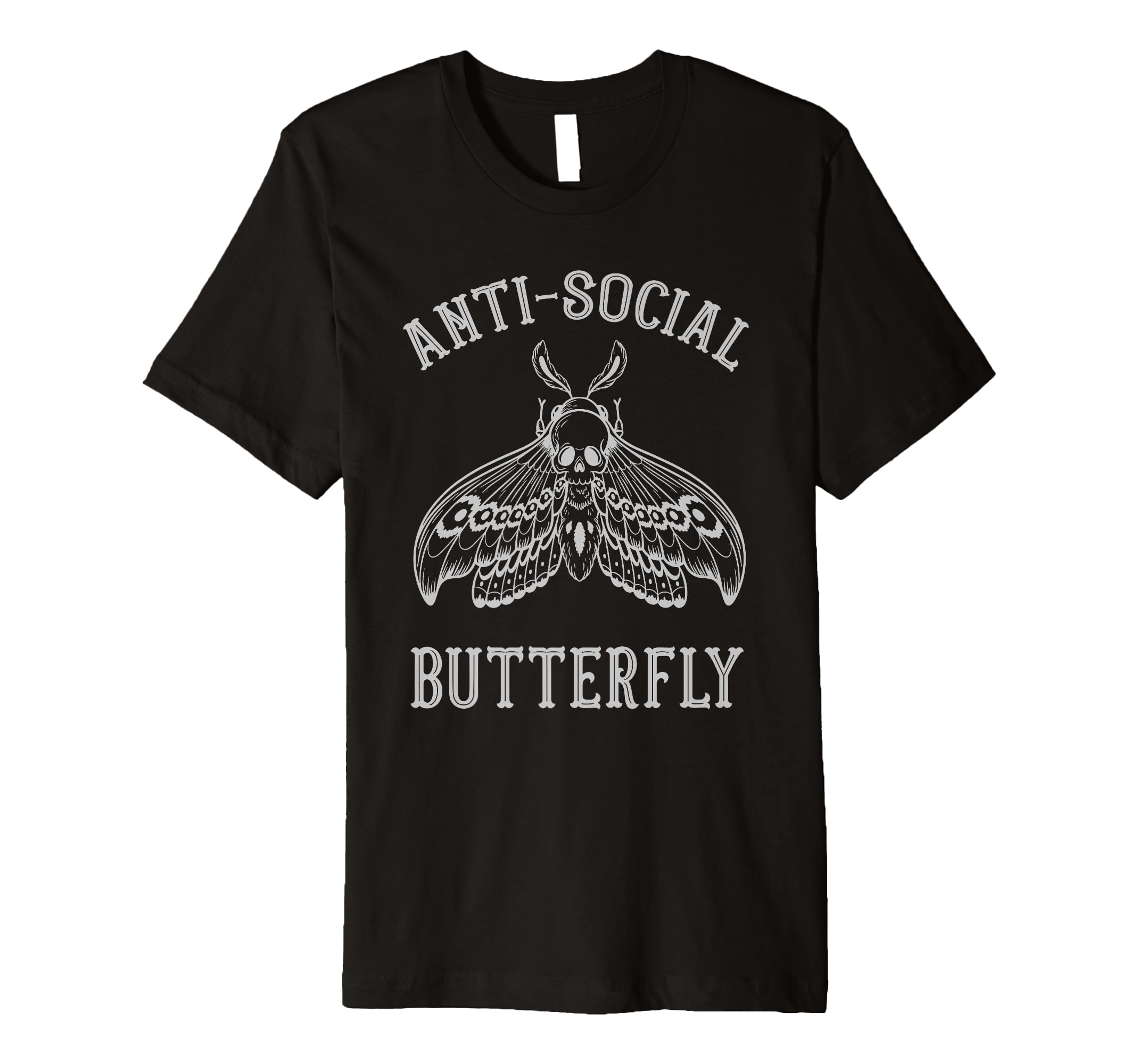 Anti Social Butterfly Introvert T-Shirt - Trendy Graphic Unisex - T-Shirt, Sweatshirt, Hoodie