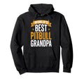 Worlds Best Pitbull Grandpa Funny Dog Hoodie - Trendy Graphic Men Women - T-Shirt, Sweatshirt, Hoodie