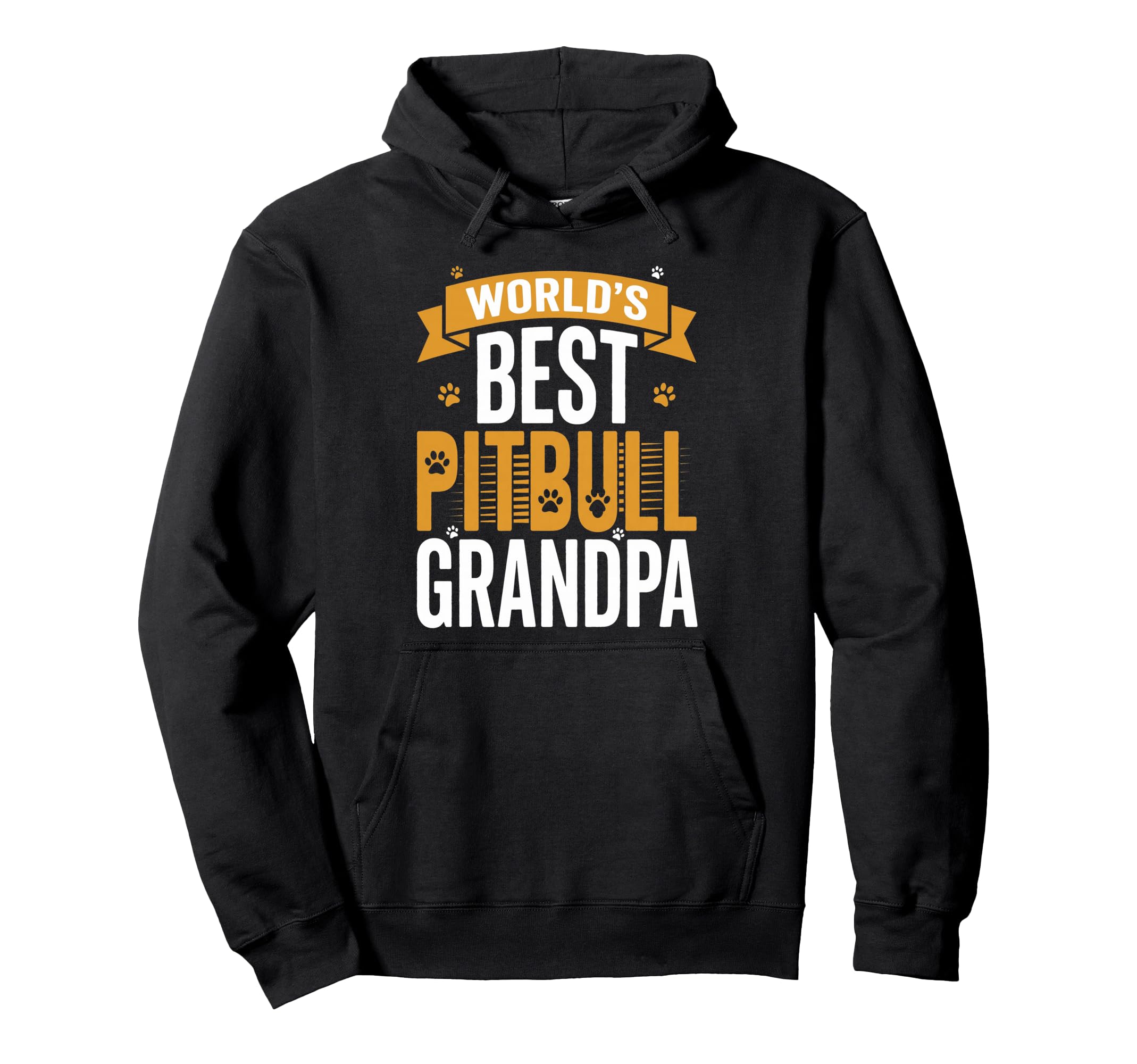 Worlds Best Pitbull Grandpa Funny Dog Hoodie - Trendy Graphic Men Women - T-Shirt, Sweatshirt, Hoodie