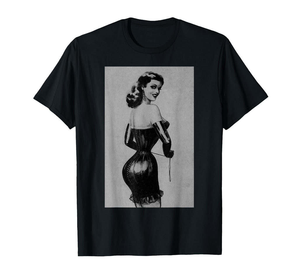 Seduction Corset Pin Up Aesthetic T-Shirt - Unique Graphic for Adults - T-Shirt, Sweatshirt, Hoodie