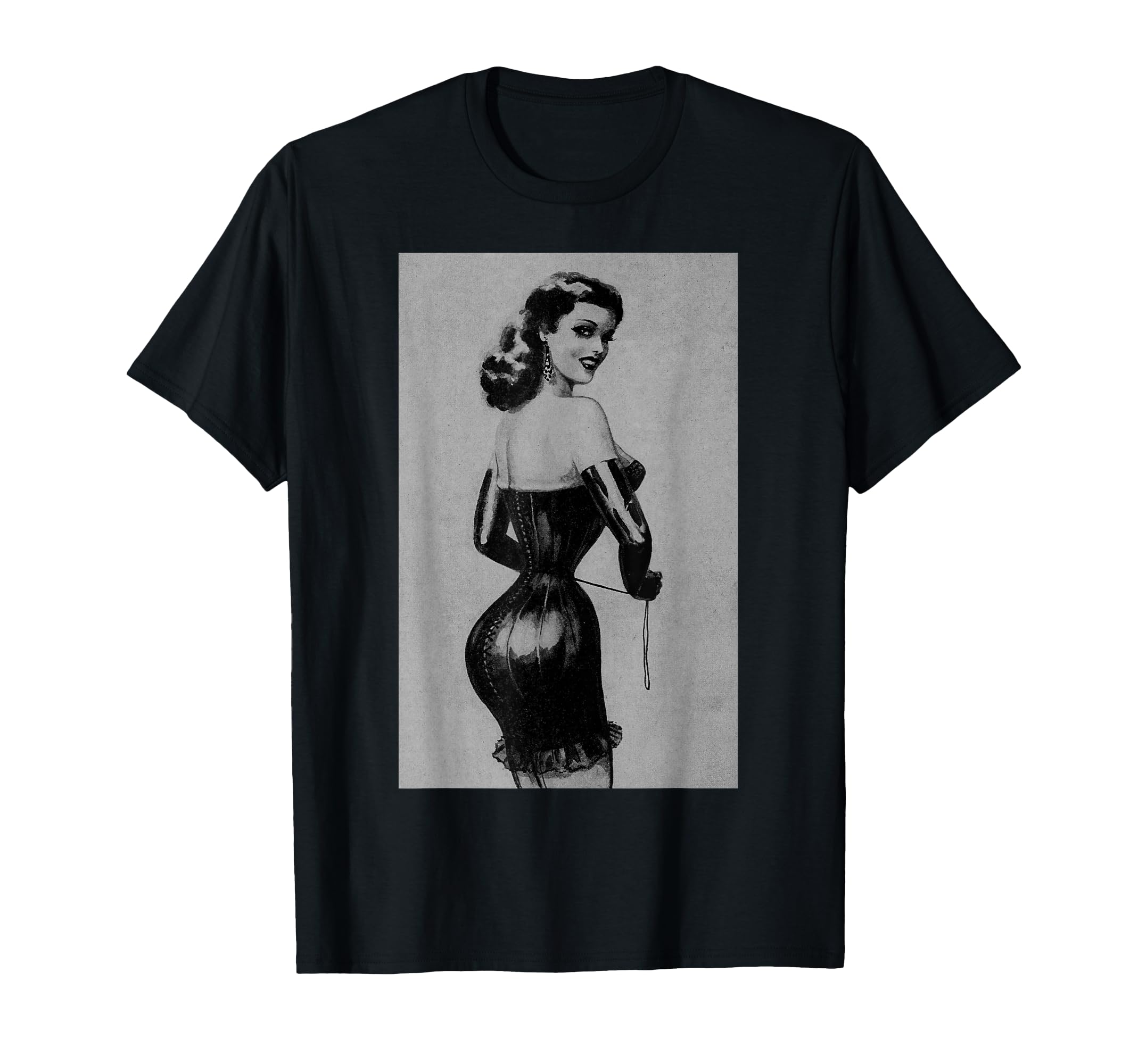 Seduction Corset Pin Up Aesthetic T-Shirt - Unique Graphic for Adults - T-Shirt, Sweatshirt, Hoodie