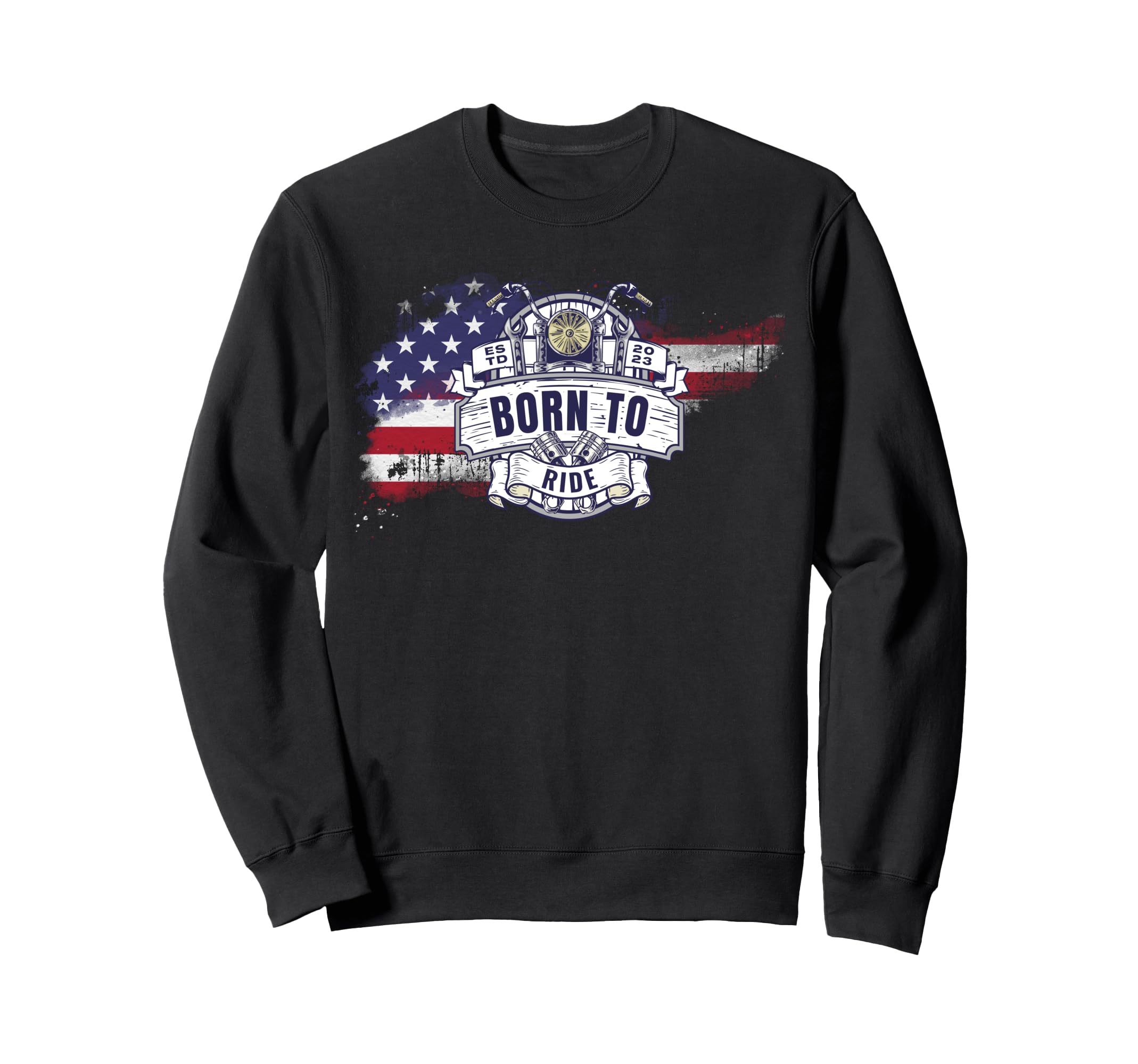 Us American Flag Live To Ride Sweatshirt - Trendy Graphic Unisex - T-Shirt, Sweatshirt, Hoodie
