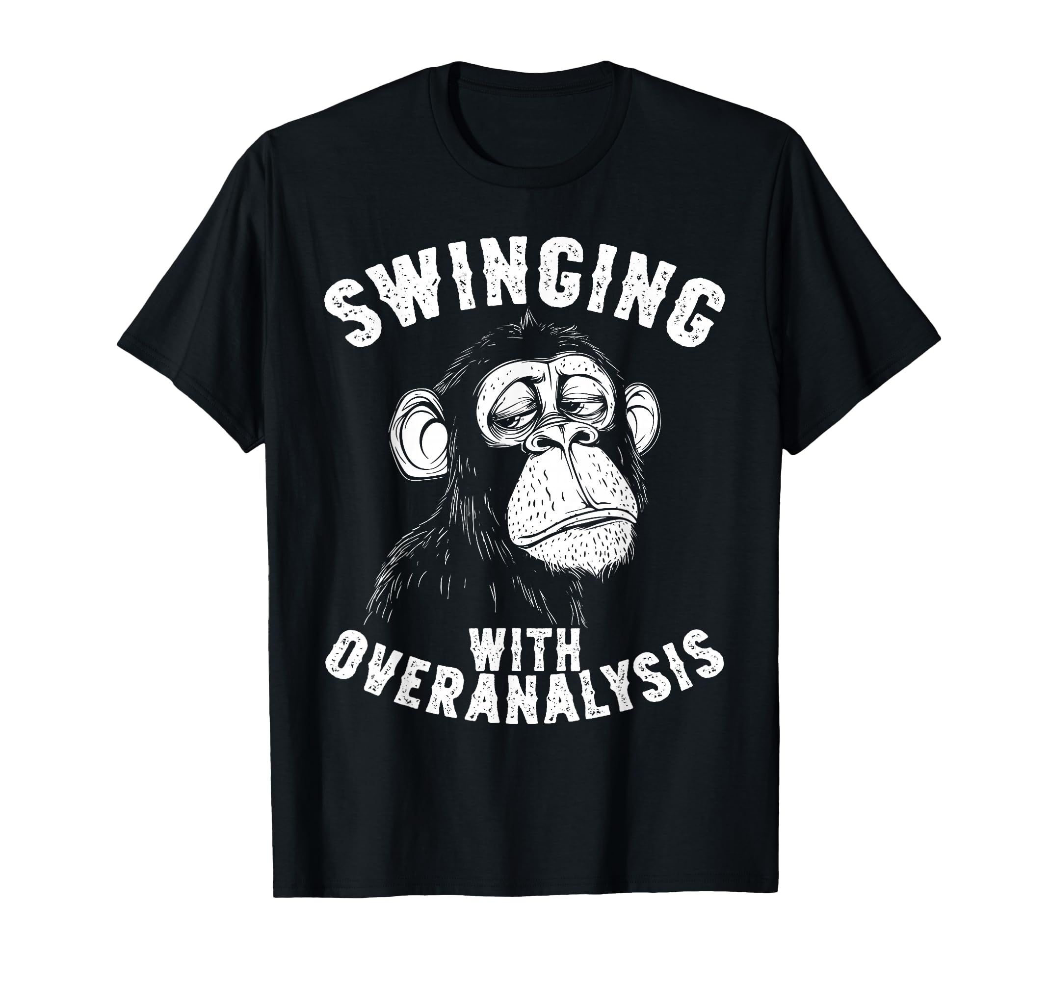 Monkey Overthinkers And Mental T-Shirt - Aesthetic Graphic Men Women - T-Shirt, Sweatshirt, Hoodie