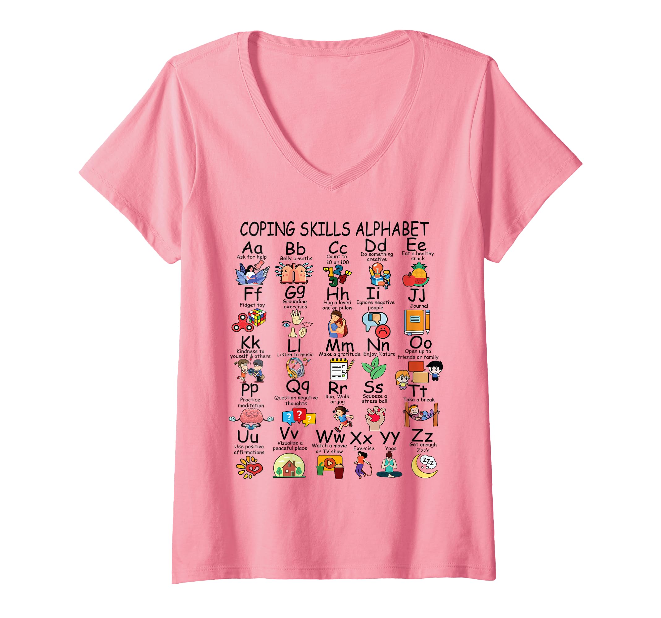 Womens Mental Health Awareness Coping T-Shirt - Novelty Apparel Men Women - T-Shirt, Sweatshirt, Hoodie