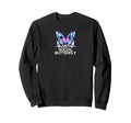 Funny Anti Social Butterfly Collage Sweatshirt - Novelty Apparel Unisex - T-Shirt, Sweatshirt, Hoodie