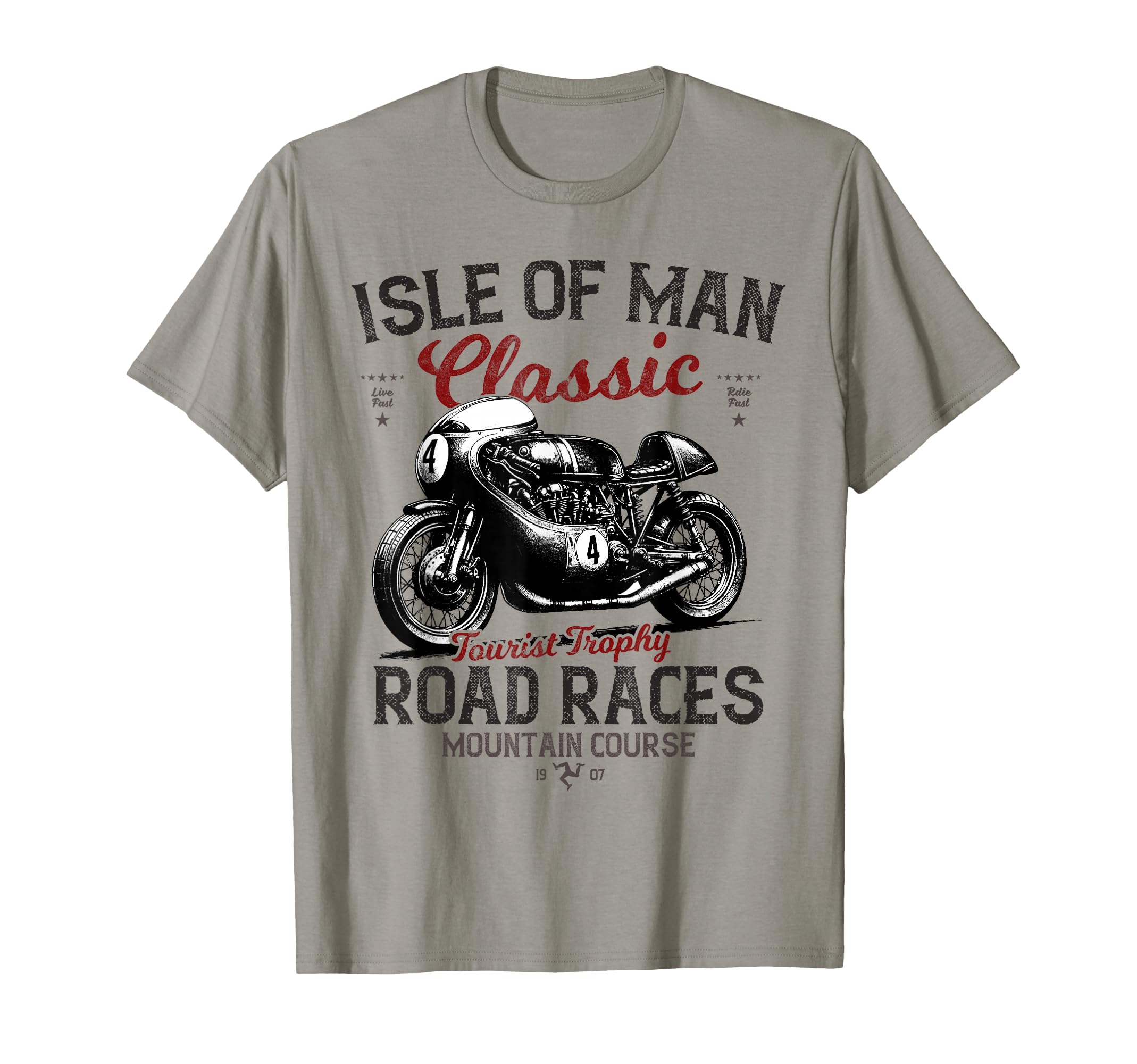 Isle Tt Races Motorbike Race T-Shirt - Custom Art Print for Adults - T-Shirt, Sweatshirt, Hoodie