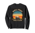 Snail Funny Animal Take It Slow Sweatshirt - Fun Novelty Design for Adults - T-Shirt, Sweatshirt, Hoodie