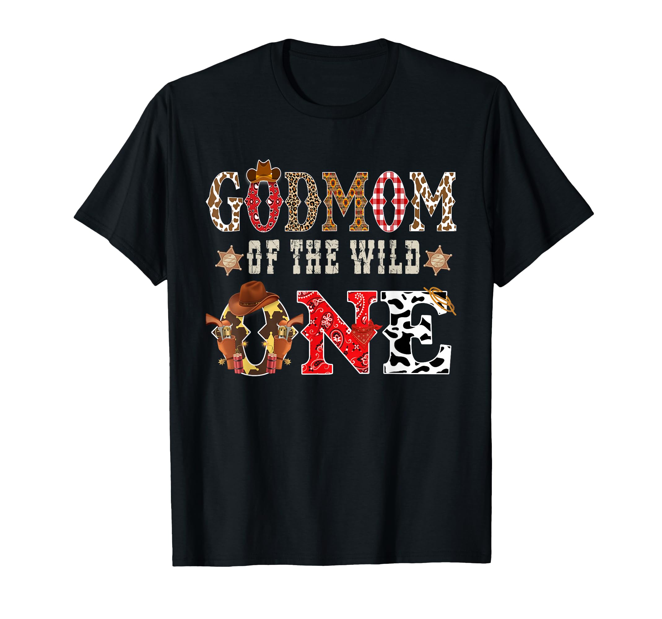 Godmom Wild One Cowboy Western Rodeo T-Shirt - Streetwear Style Men Women - T-Shirt, Sweatshirt, Hoodie