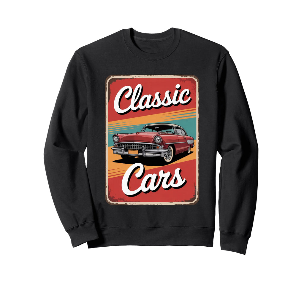 Antique Car Lover Old Cars Garage Car Guy Hoodie - Graphic Print Men Women - T-Shirt, Sweatshirt, Hoodie