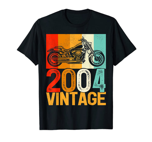 18 Years Old Motorcycle 2004 18Th T-Shirt - Graphic Print Men Women - T-Shirt, Sweatshirt, Hoodie