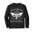 Funny Antisocial Butterfly Introvert T-Shirt - Custom Art Print for Adults - T-Shirt, Sweatshirt, Hoodie