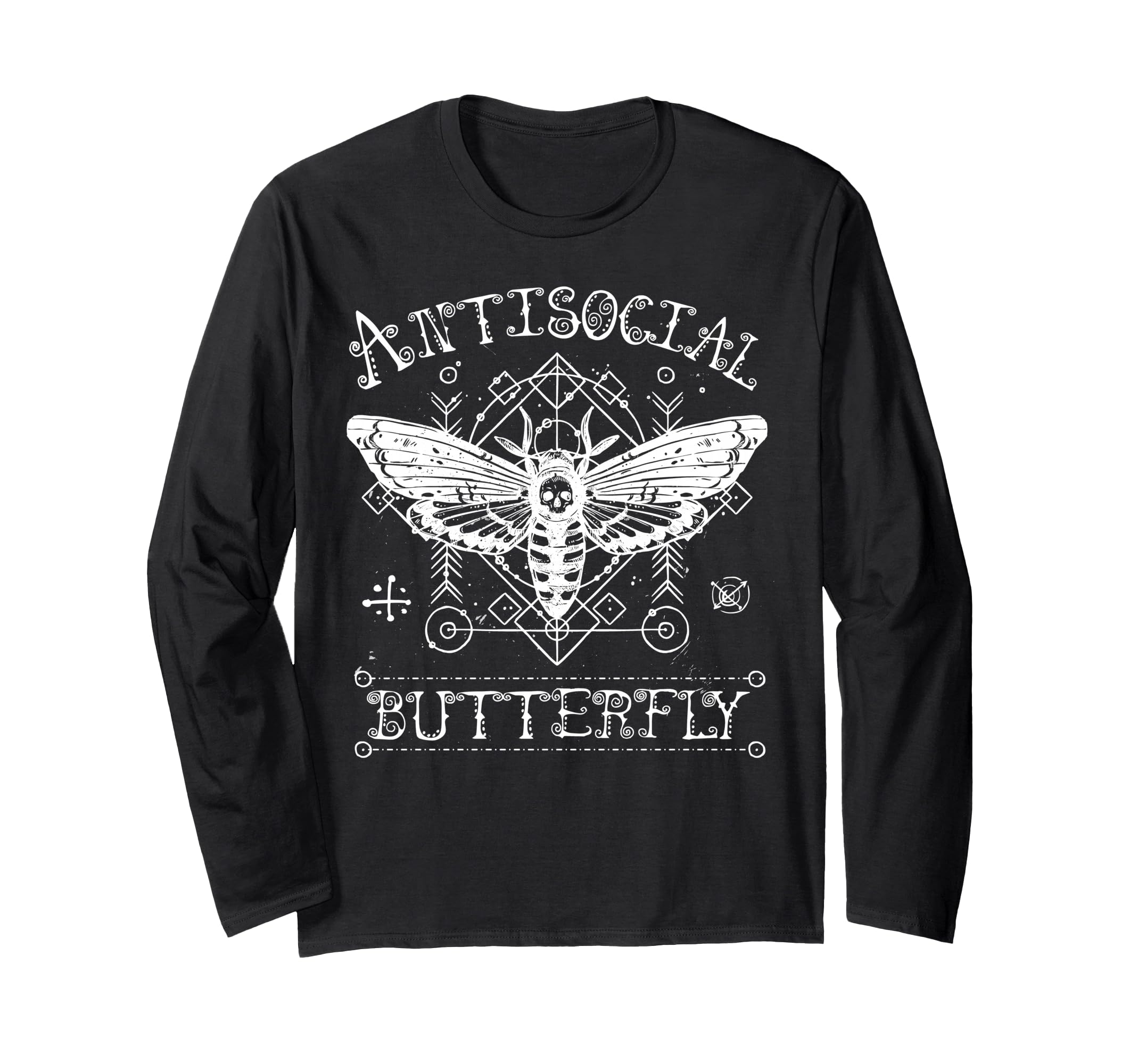 Funny Antisocial Butterfly Introvert T-Shirt - Custom Art Print for Adults - T-Shirt, Sweatshirt, Hoodie
