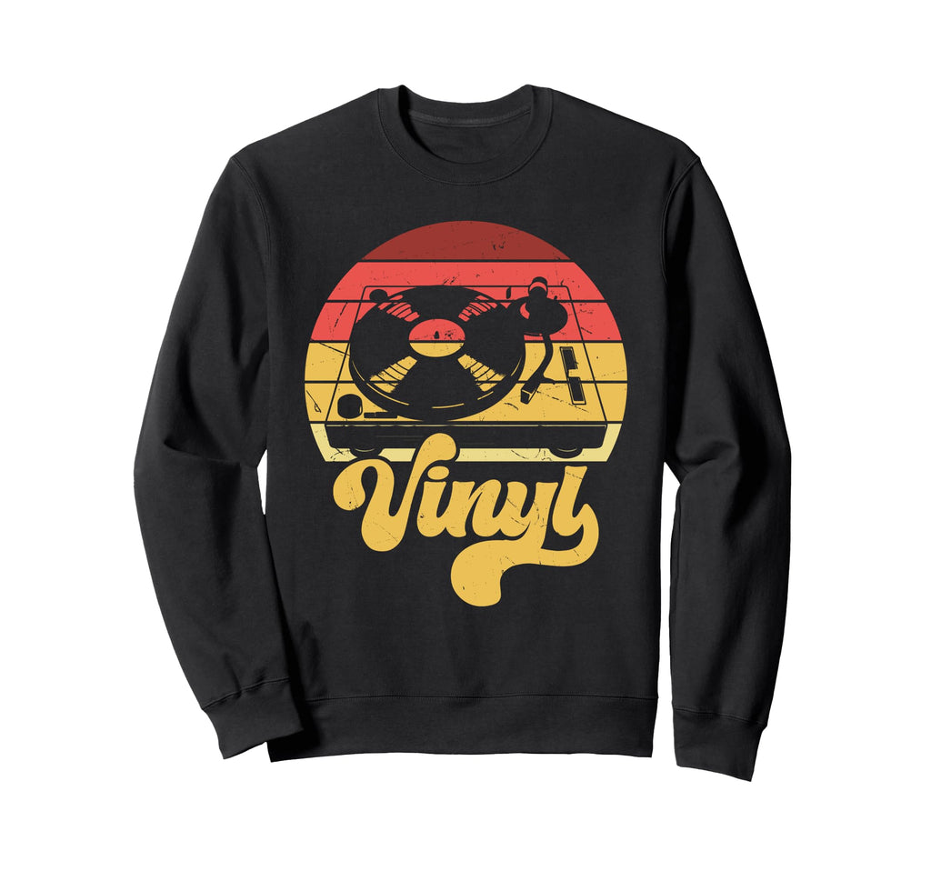 Vinyl Record Player Collector Music Lover Sweatshirt - Graphic Print Unisex - T-Shirt, Sweatshirt, Hoodie