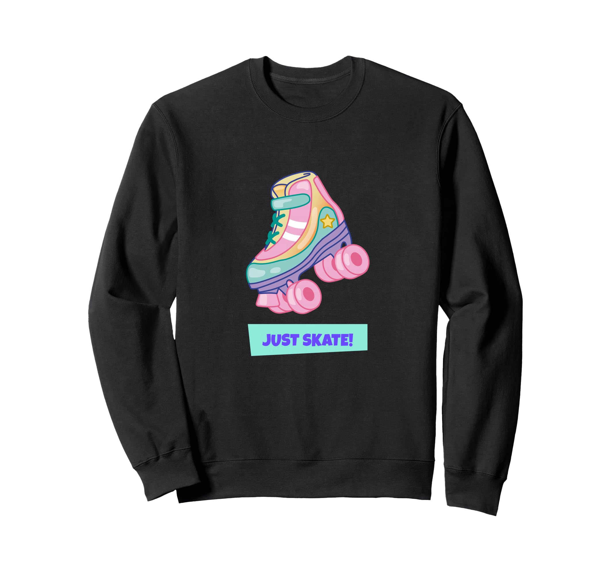 Roller Skate 90S 80S Kitsch Sweatshirt - Minimalist Print for Adults - T-Shirt, Sweatshirt, Hoodie