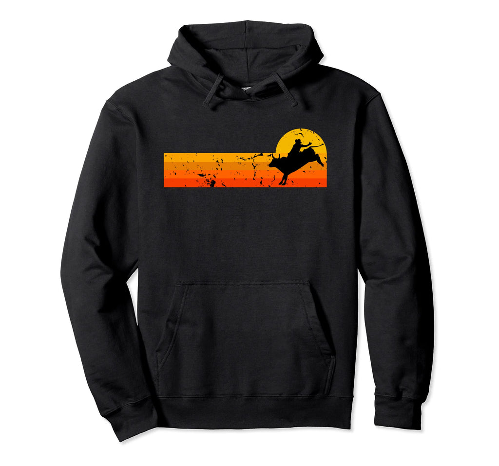 Bull Riding Rodeo Cowboy Country Hoodie - Minimalist Print Men Women - T-Shirt, Sweatshirt, Hoodie