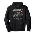 Born 1985 40Th Birthday Motorbike Hoodie - Custom Art Print for Adults - T-Shirt, Sweatshirt, Hoodie