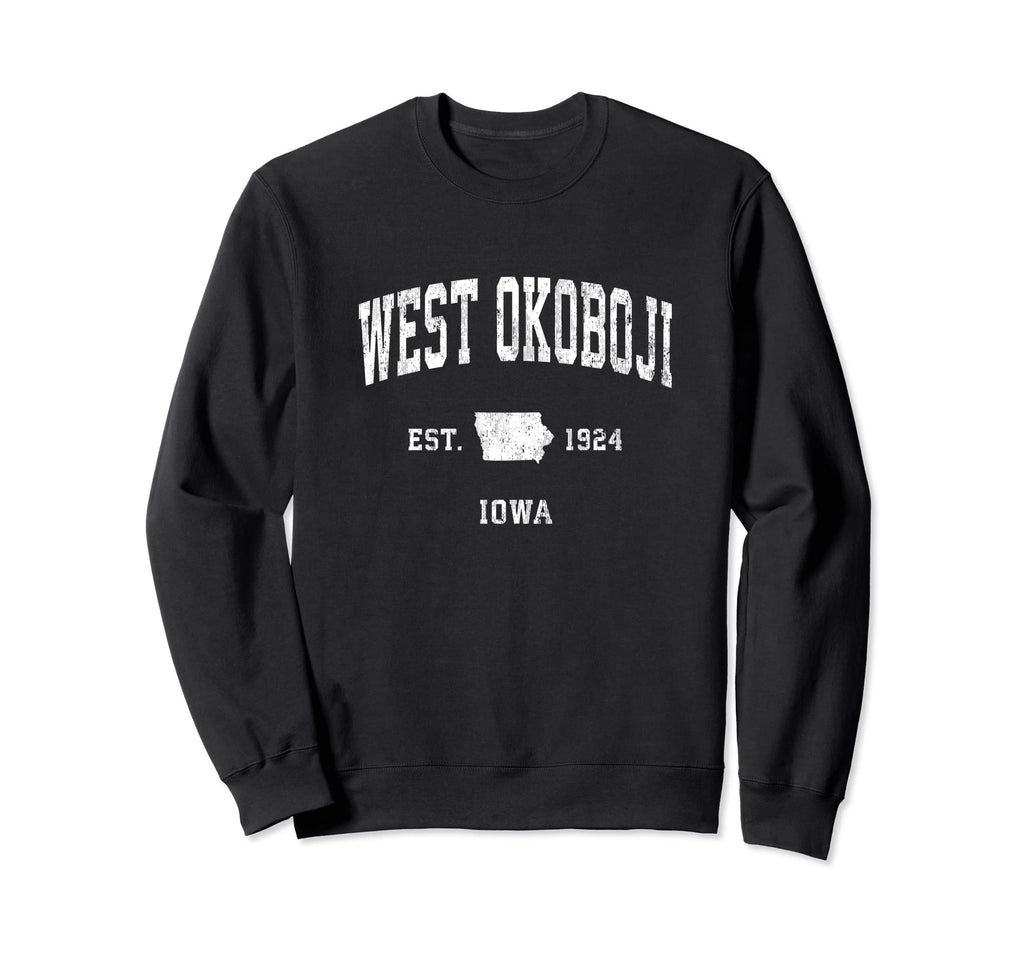 West Okoboji Iowa Ia Athletic Sweatshirt - Aesthetic Graphic Men Women - T-Shirt, Sweatshirt, Hoodie
