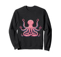 Meditation Octopus Yoga Pose Sweatshirt - Streetwear Style Men Women - T-Shirt, Sweatshirt, Hoodie