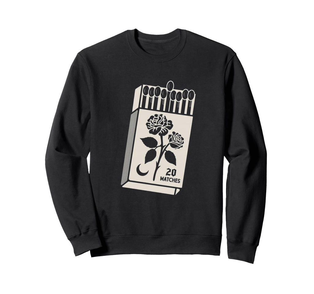 Matches Rose Matchbox 20 Matches Moon Sweatshirt - Graphic Print Men Women - T-Shirt, Sweatshirt, Hoodie