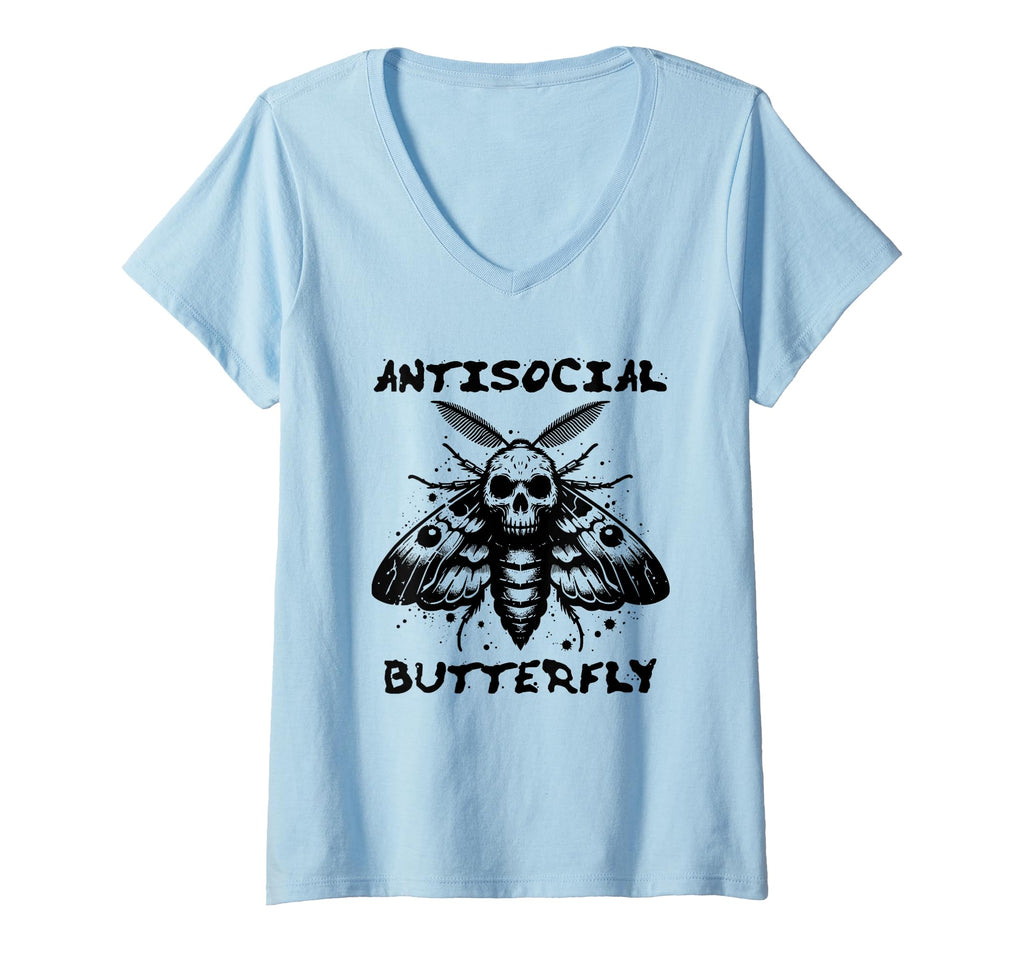 Womens Antisocial Butterfly Funny T-Shirt - Trendy Graphic for Adults - T-Shirt, Sweatshirt, Hoodie
