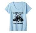 Womens Antisocial Butterfly Funny T-Shirt - Trendy Graphic for Adults - T-Shirt, Sweatshirt, Hoodie
