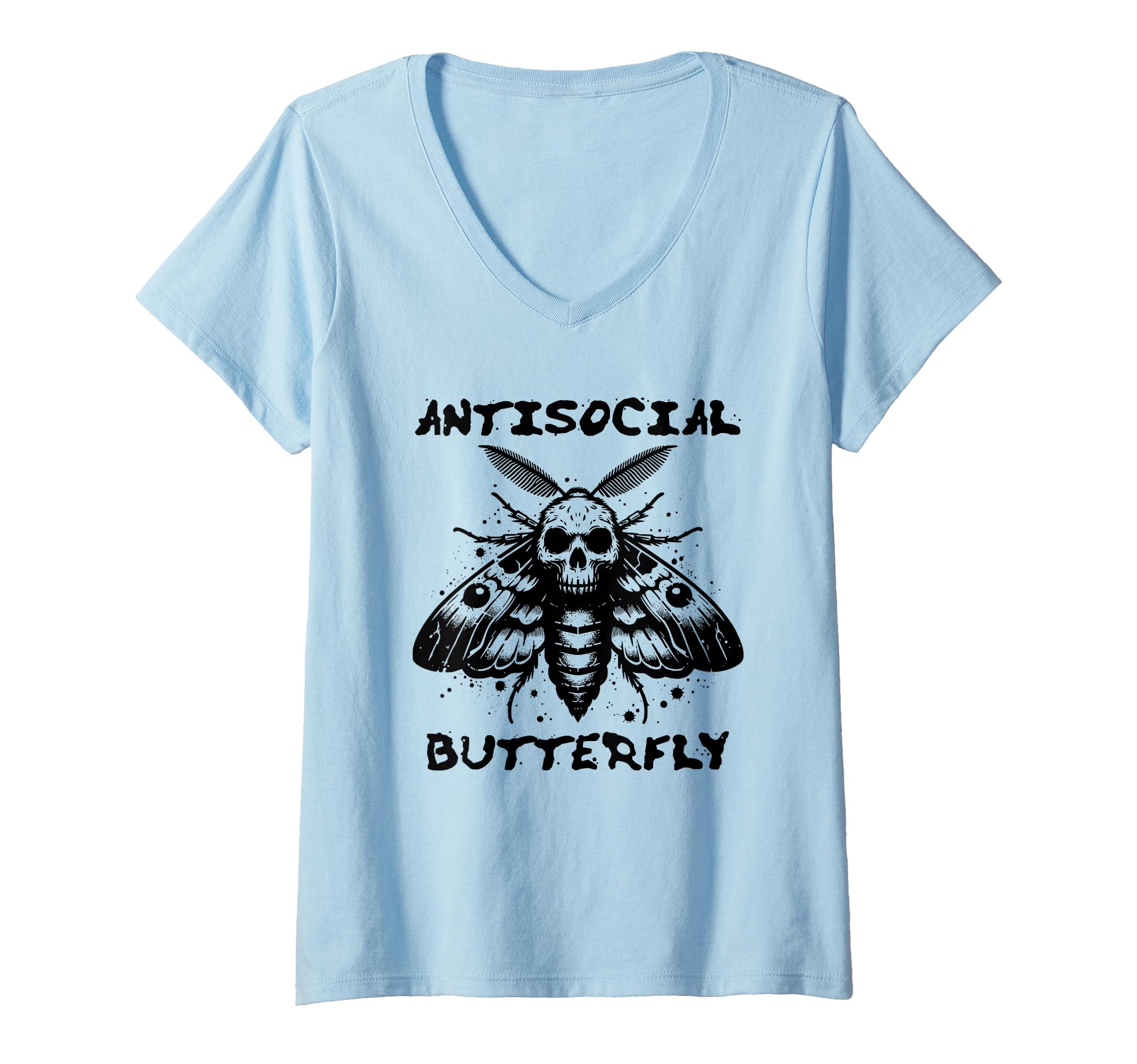 Womens Antisocial Butterfly Funny T-Shirt - Trendy Graphic for Adults - T-Shirt, Sweatshirt, Hoodie