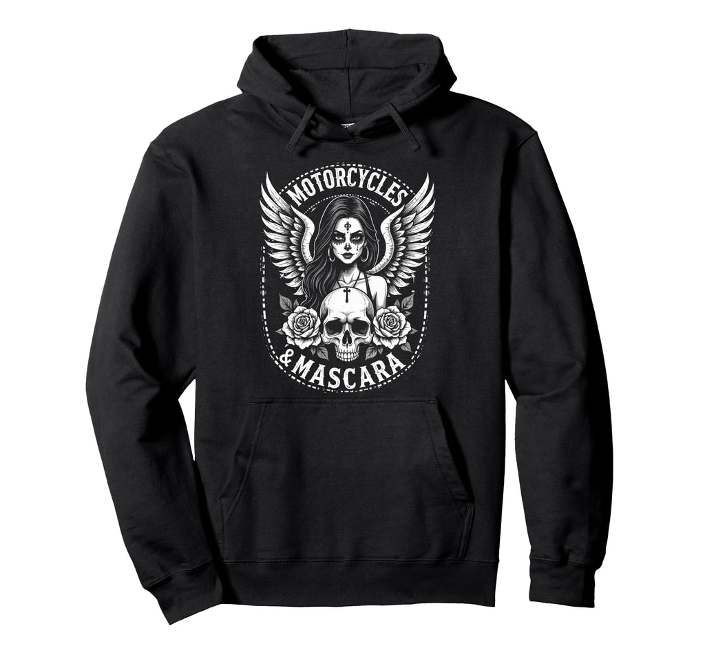 Motorcycles Mascara Biker Riding Lover Hoodie - Unique Graphic Unisex - T-Shirt, Sweatshirt, Hoodie
