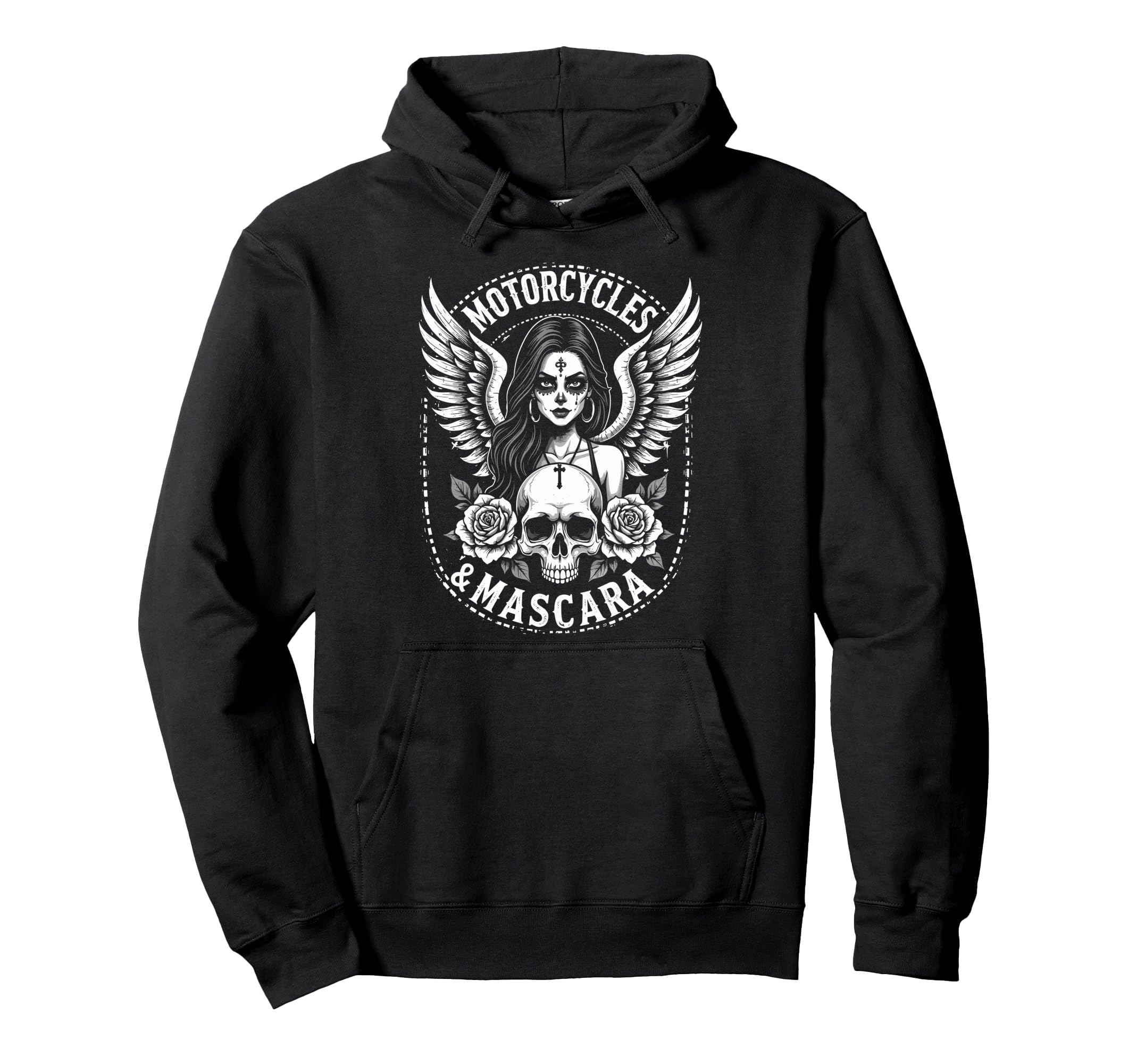 Motorcycles Mascara Biker Riding Lover Hoodie - Unique Graphic Unisex - T-Shirt, Sweatshirt, Hoodie