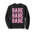 Western Babe Rodeo Cowgirl Sweatshirt - Minimalist Print Unisex - T-Shirt, Sweatshirt, Hoodie
