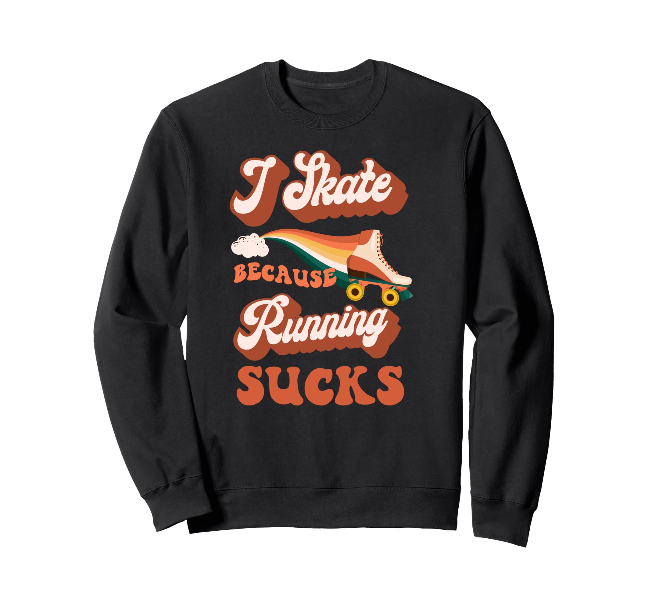 Roller Skating Skate 1970S Sweatshirt - Unique Graphic Unisex - T-Shirt, Sweatshirt, Hoodie