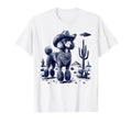 90S Western Cowboy Poodle Dog T-Shirt - Fun Novelty Design for Adults - T-Shirt, Sweatshirt, Hoodie