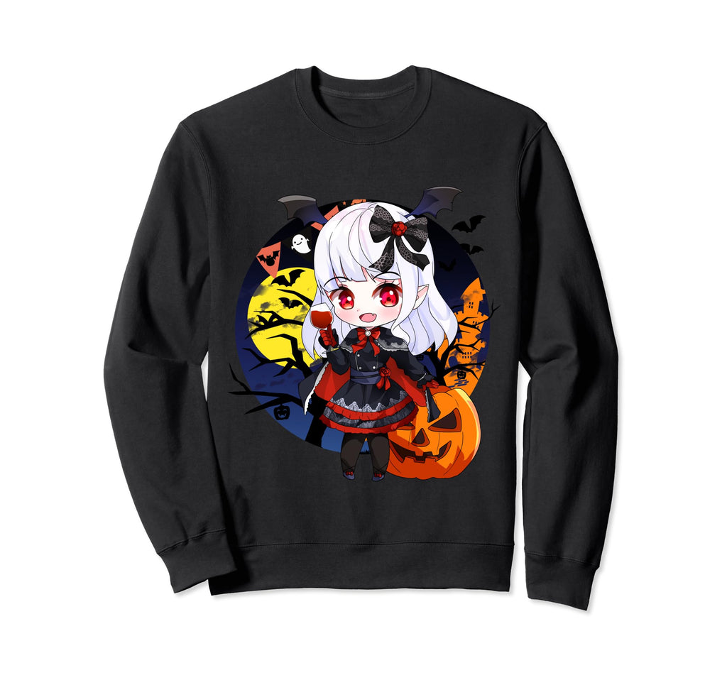 Halloween Chibi Anime Sexy Pinup Sweatshirt - Aesthetic Graphic Unisex - T-Shirt, Sweatshirt, Hoodie