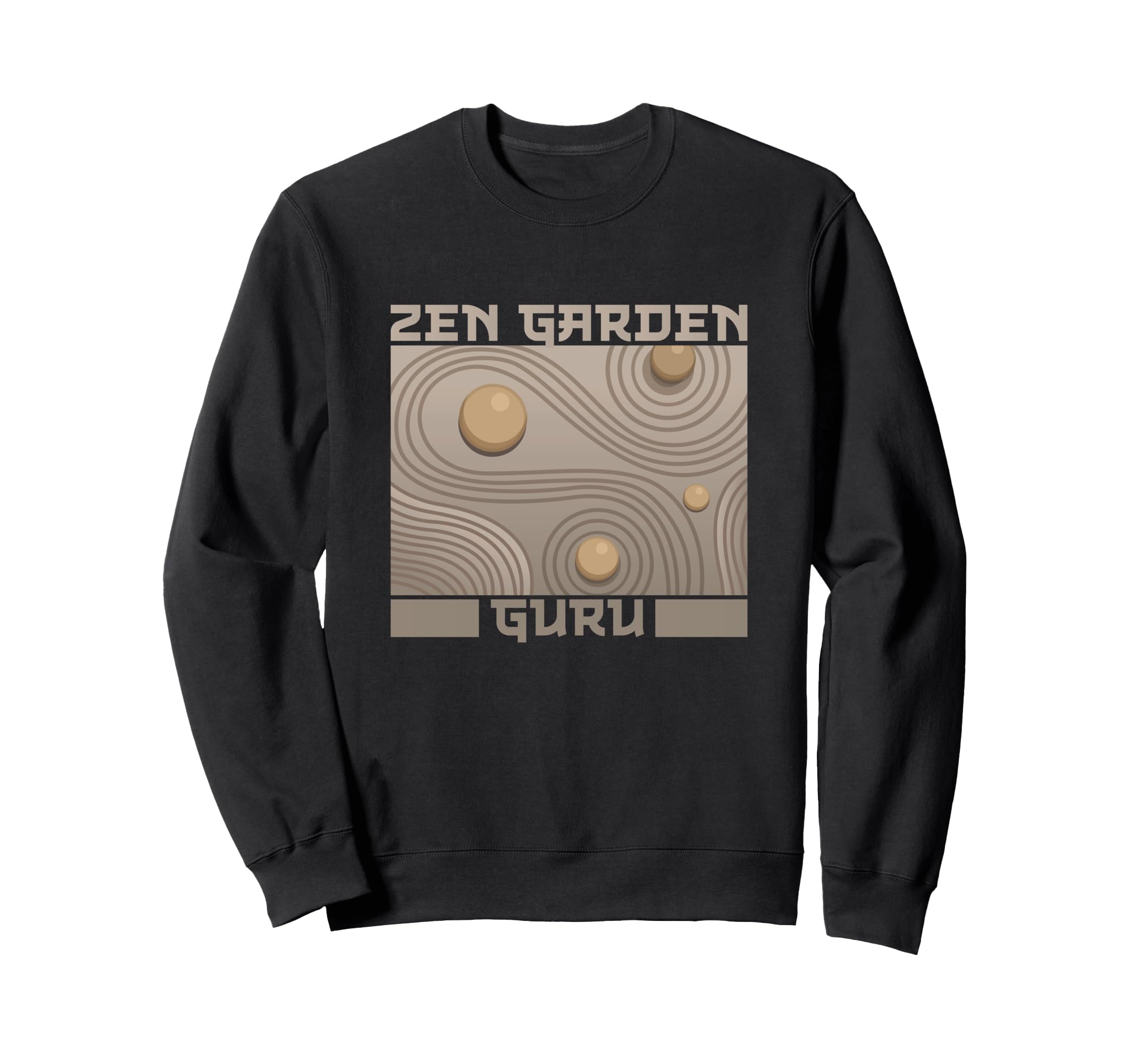 Zen Garden Guru Mindfulness Sweatshirt - Minimalist Print Men Women - T-Shirt, Sweatshirt, Hoodie