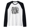 Espresso Energy Healing Raglan Hoodie - Minimalist Print for Adults - T-Shirt, Sweatshirt, Hoodie