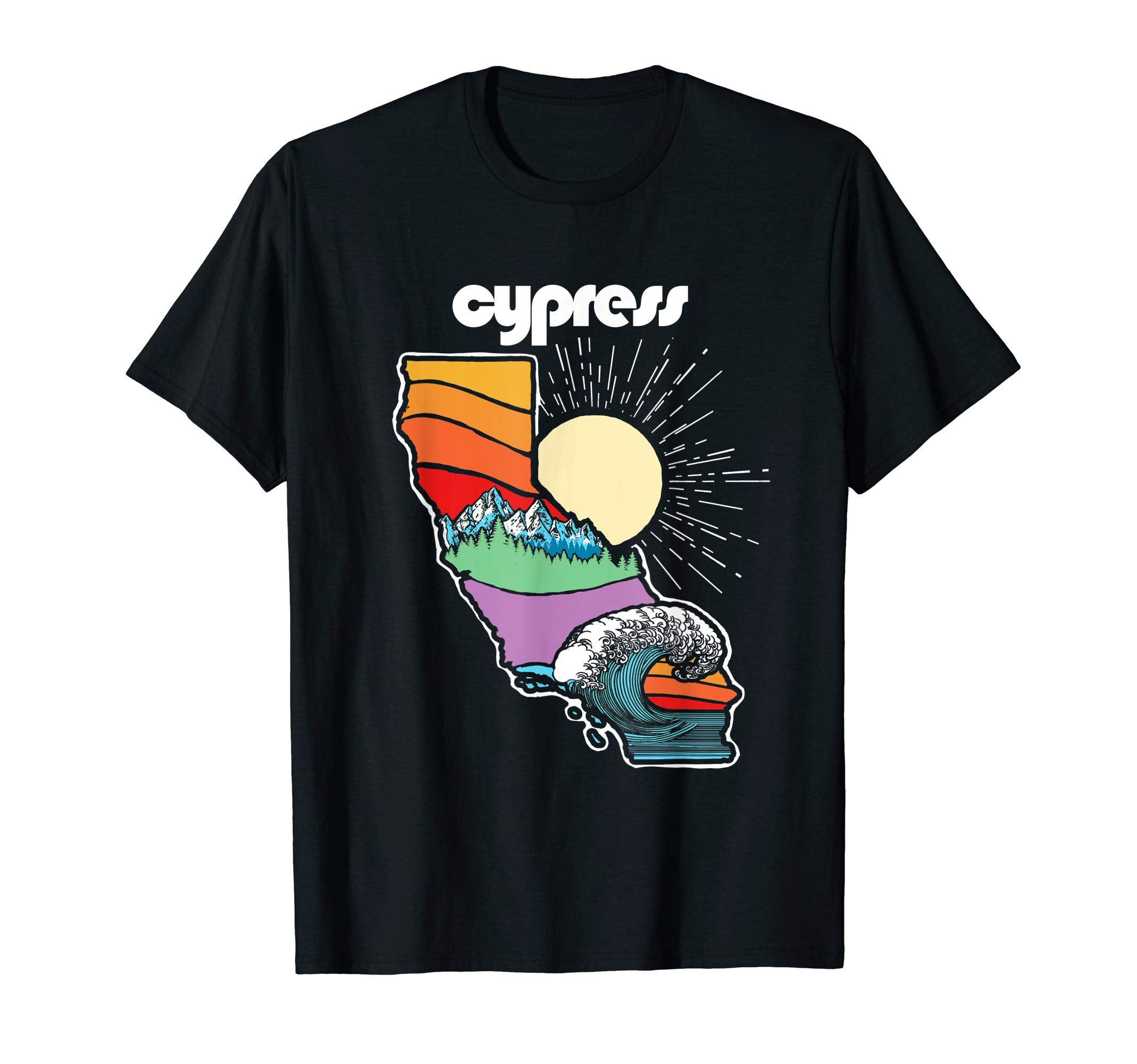 Cypress California Outdoors Nature T-Shirt - Unique Graphic for Adults - T-Shirt, Sweatshirt, Hoodie