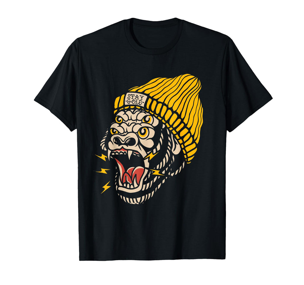 Gorilla Inked Flash Old School Ink T-Shirt - Minimalist Print Men Women - T-Shirt, Sweatshirt, Hoodie