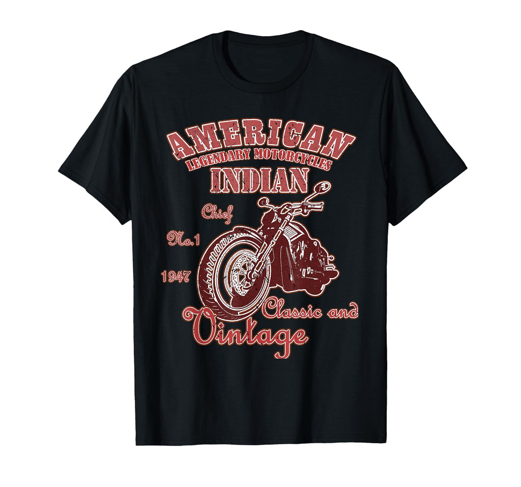 American Motorcycle Indian Old Biker T-Shirt - Unique Graphic for Adults - T-Shirt, Sweatshirt, Hoodie
