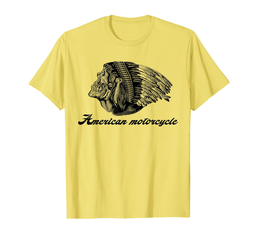 American Motorcycle Skull Native T-Shirt - Minimalist Print for Adults - T-Shirt, Sweatshirt, Hoodie