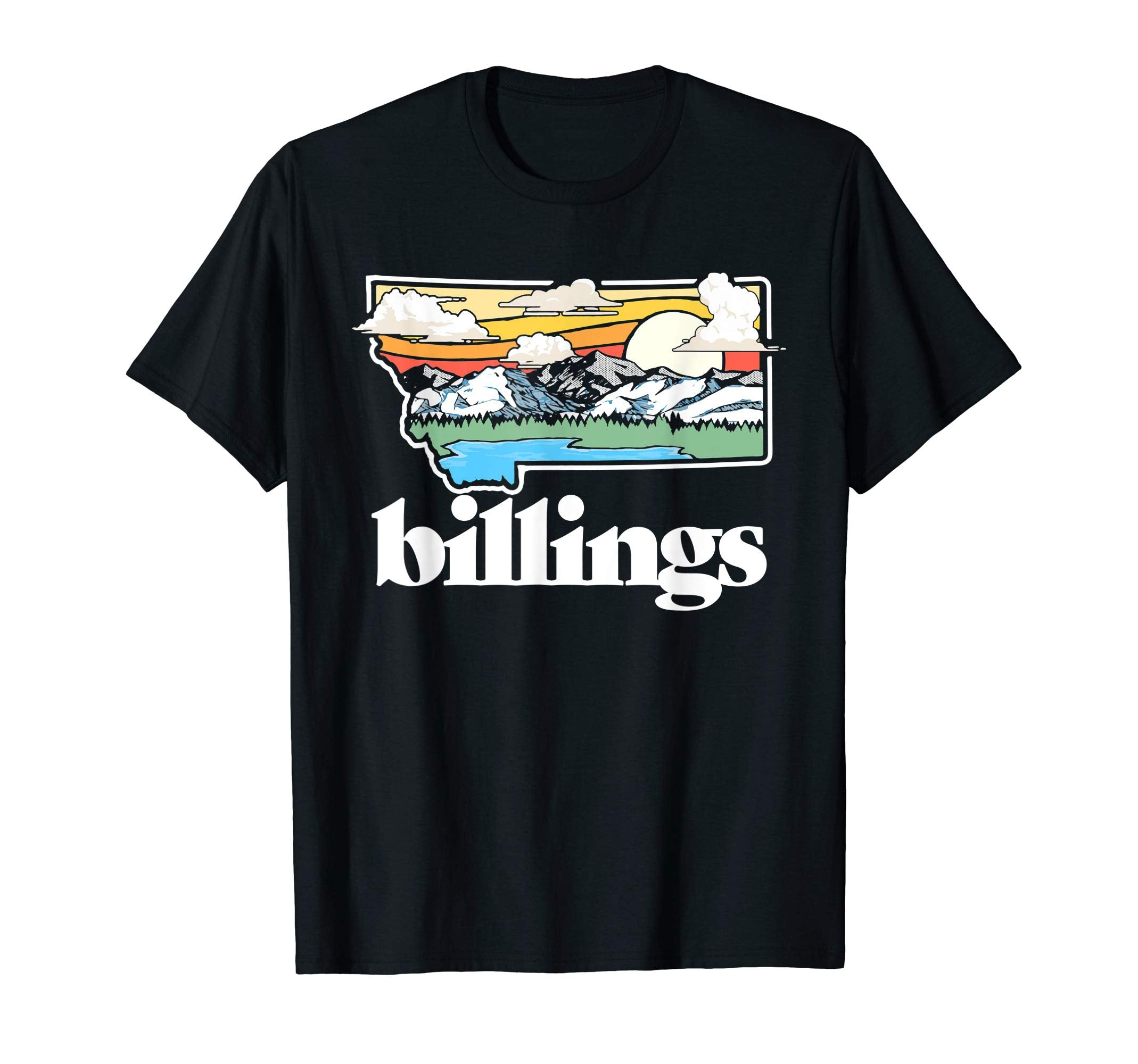 Billings Montana Outdoors Mountains T-Shirt - Streetwear Style for Adults - T-Shirt, Sweatshirt, Hoodie