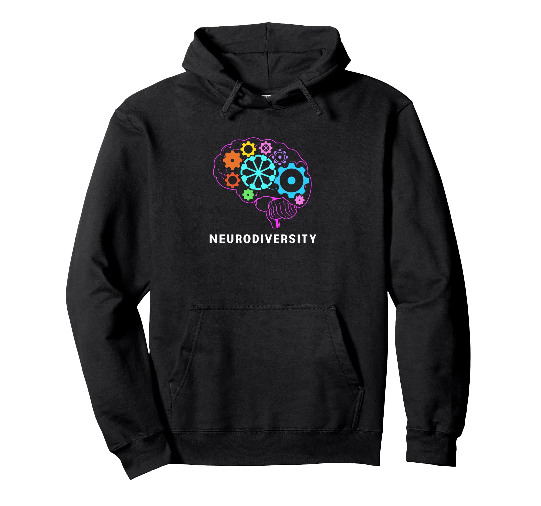 Colorful Brain Adhd Autism Spectrum Hoodie - Unique Graphic Unisex - T-Shirt, Sweatshirt, Hoodie