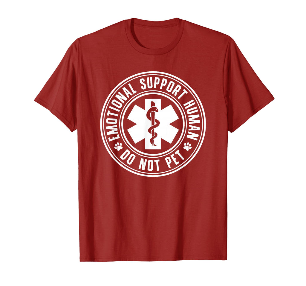 Emotional Support Human Service Animal T-Shirt - Trendy Graphic Men Women - T-Shirt, Sweatshirt, Hoodie