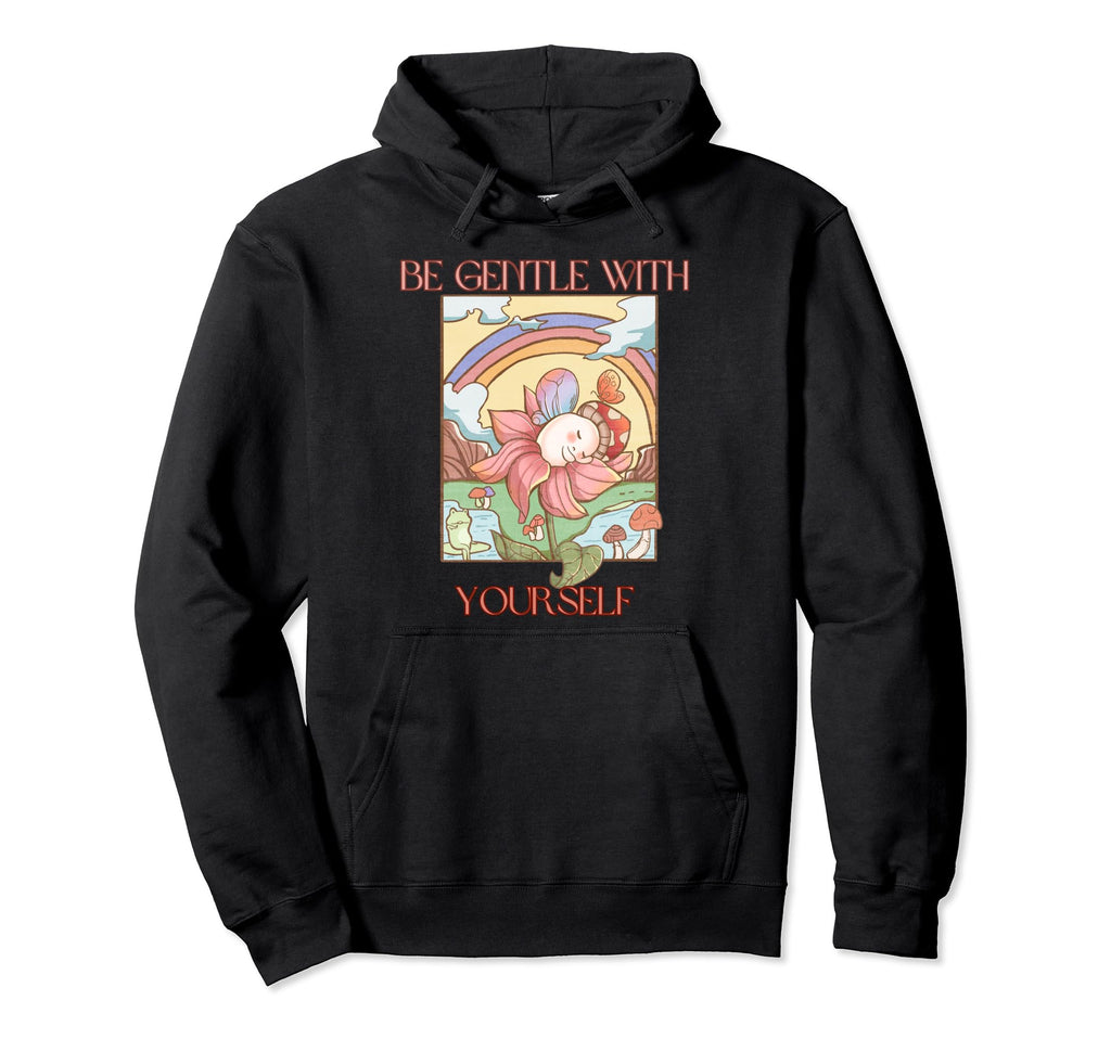 Frog Mushroom Fairy And Rainbow Be Hoodie - Casual Everyday Wear Men Women - T-Shirt, Sweatshirt, Hoodie