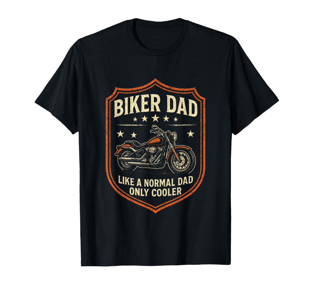 Biker Dad Motorcycle Rebel T-Shirt - Minimalist Print Men Women - T-Shirt, Sweatshirt, Hoodie