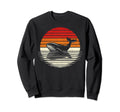 Whale Sunset Safari 70S Fishing Sweatshirt - Aesthetic Graphic for Adults - T-Shirt, Sweatshirt, Hoodie