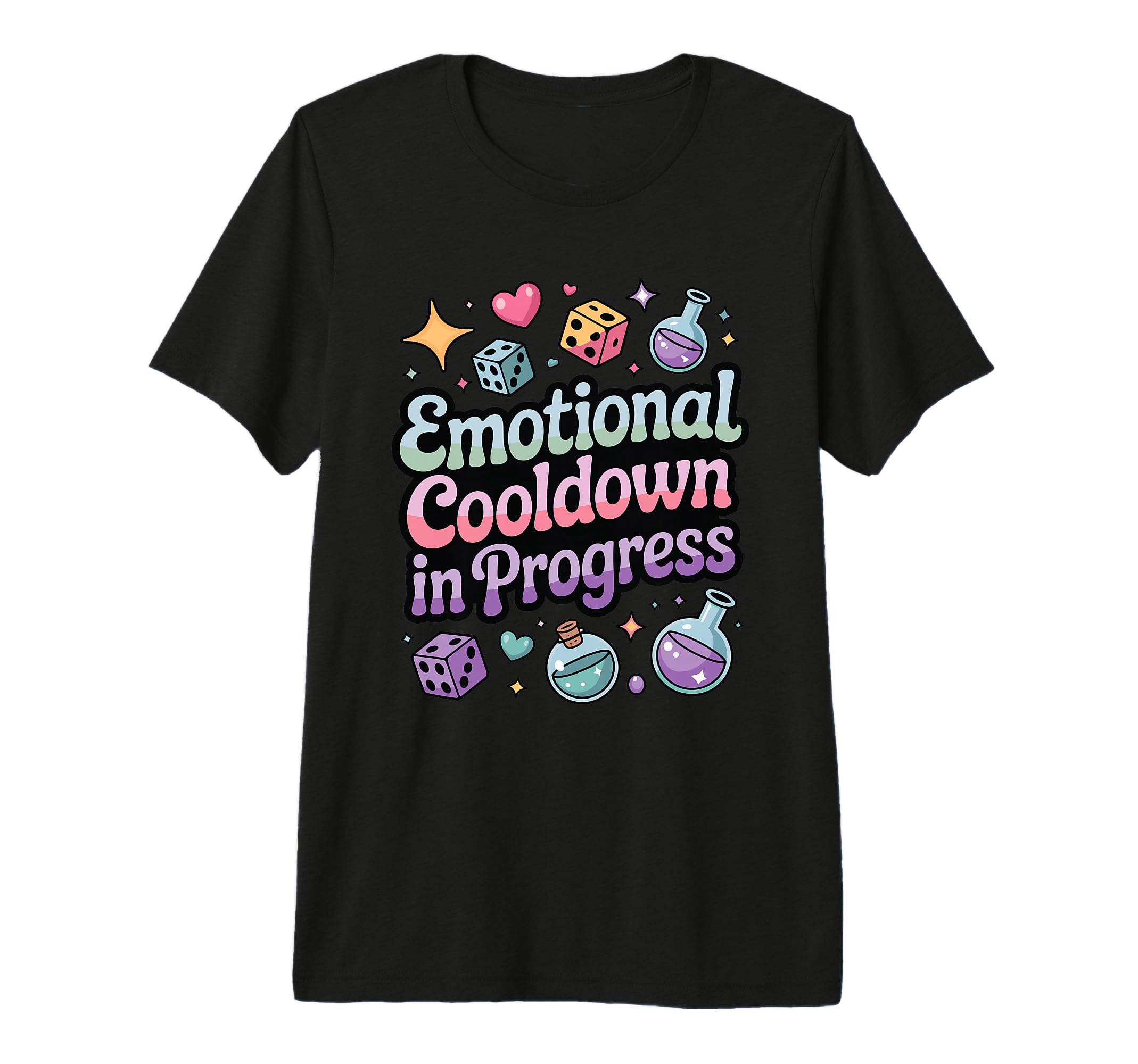 Emotional Cooldown Progress Funny Rpg T-Shirt - Custom Art Print Unisex - T-Shirt, Sweatshirt, Hoodie